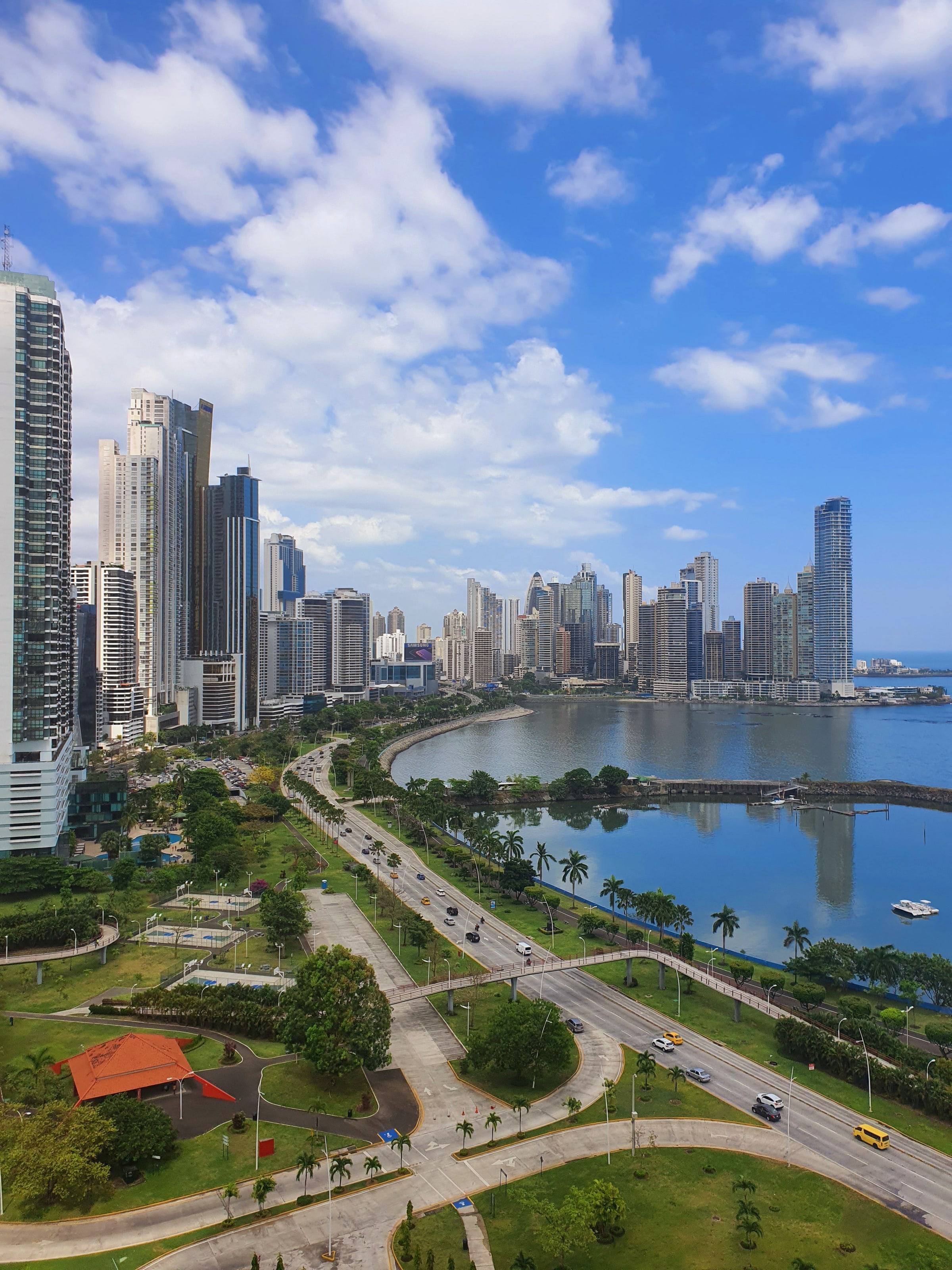 Cinta Costera coastal road along Panama Bay